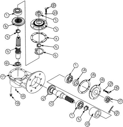 40 HP Splined Gearbox Breakdown